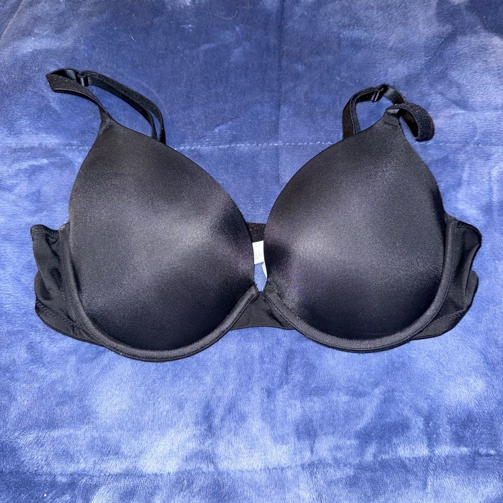 Pink by Victorias Secret: Black Bra, Padded